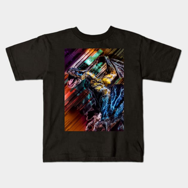 Brute Wyvern Tigrex Kids T-Shirt by ZNEVA